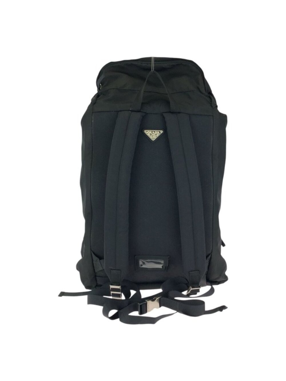 Prada Tessuto Black Silver Nylon Backpack - Picture 2 of 9